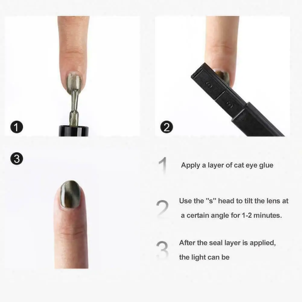 Многофункциональная магнитная палочка для дизайна ногтей 3D эффект кошачьих глаз сильная Магнитная доска для рисования Гель DIY Дизайн Лак для ногтей Маникюрный Инструмент