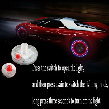 

4 Modes Tire Lamp 12 LED RGB Car Auto Solar Energy Wheel Light Transparent