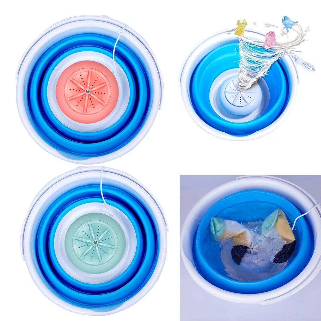 Mini Laundry Machine Washing Machine With Foldable Tub Portable for RV Business Trip