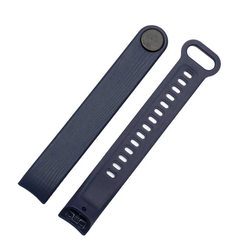 BOORUI для huawei honor band 3 ремешок Цветной силиконовый ремешок для honor band 3 Смарт часы браслет аксессуары - Цвет: Navy blue