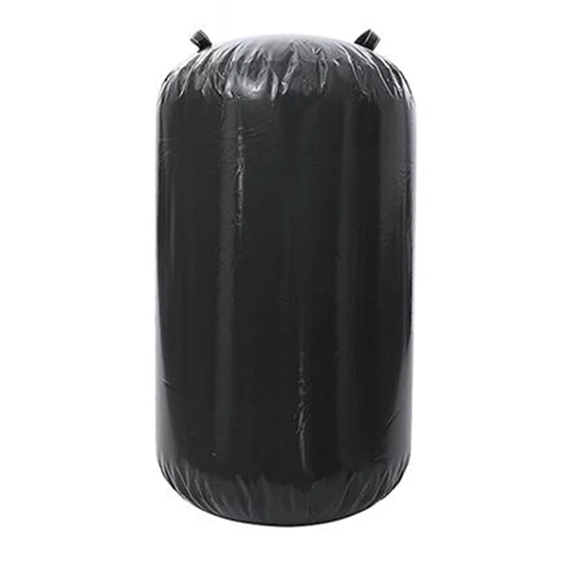 Black IHOME воздушный тренировочный цилиндр 100x65/120x90 см, надувные гимнастические упражнения, качающийся Yogamat для детей, тренировочный зал, перевернутый задник - Цвет: Black