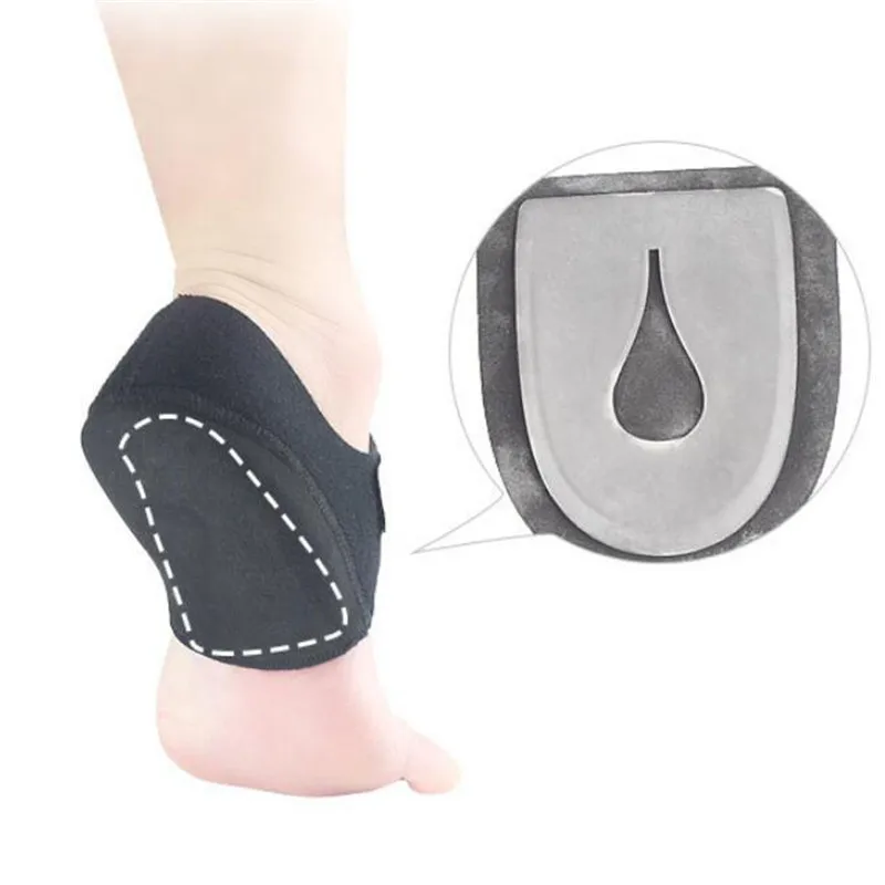 2pcs Gel Heel Pad Pain Relief for Plantar Fasciitis Sock Worn in Shoes Thin Heel Spur Foot Skin Care Protectors Sleeves