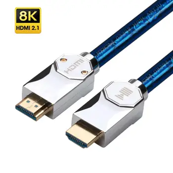

KAIBOER HDMI 2.1 Ultra High Speed Cable,8K@60Hz/4K@120Hz,48Gbps,28AWG Silver Plated Copper HDMI to HDMI Cord,Gold Connectors,HDM