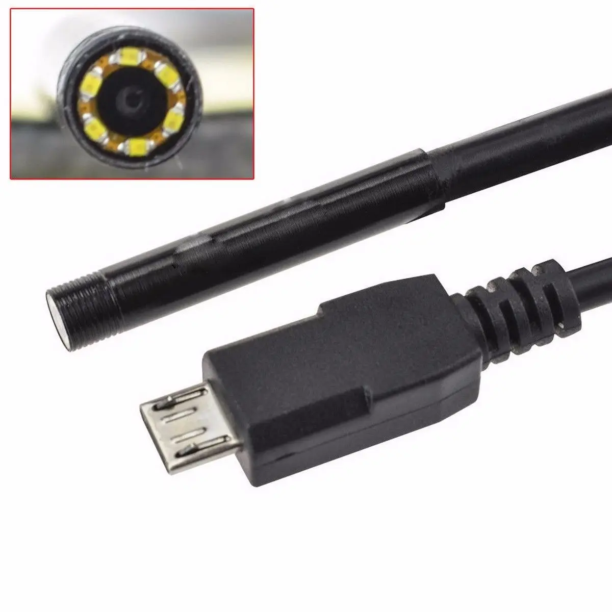 Borescope 1,5 м 6LED наблюдения Подводные наблюдения геодезические трубы лабораторный эндоскоп с боковым прослушиванием 8 мм Оборудование