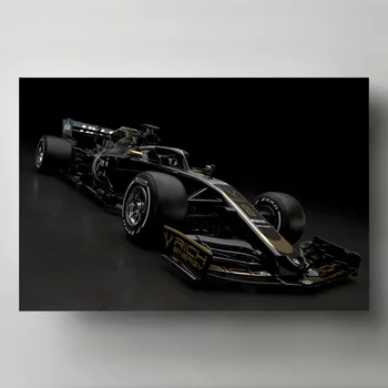 

Modern Art Canvas Paintings Formula one Black Haas VF-19 F1 racing cars Wall Picture Living Room Decor Posters and Prints