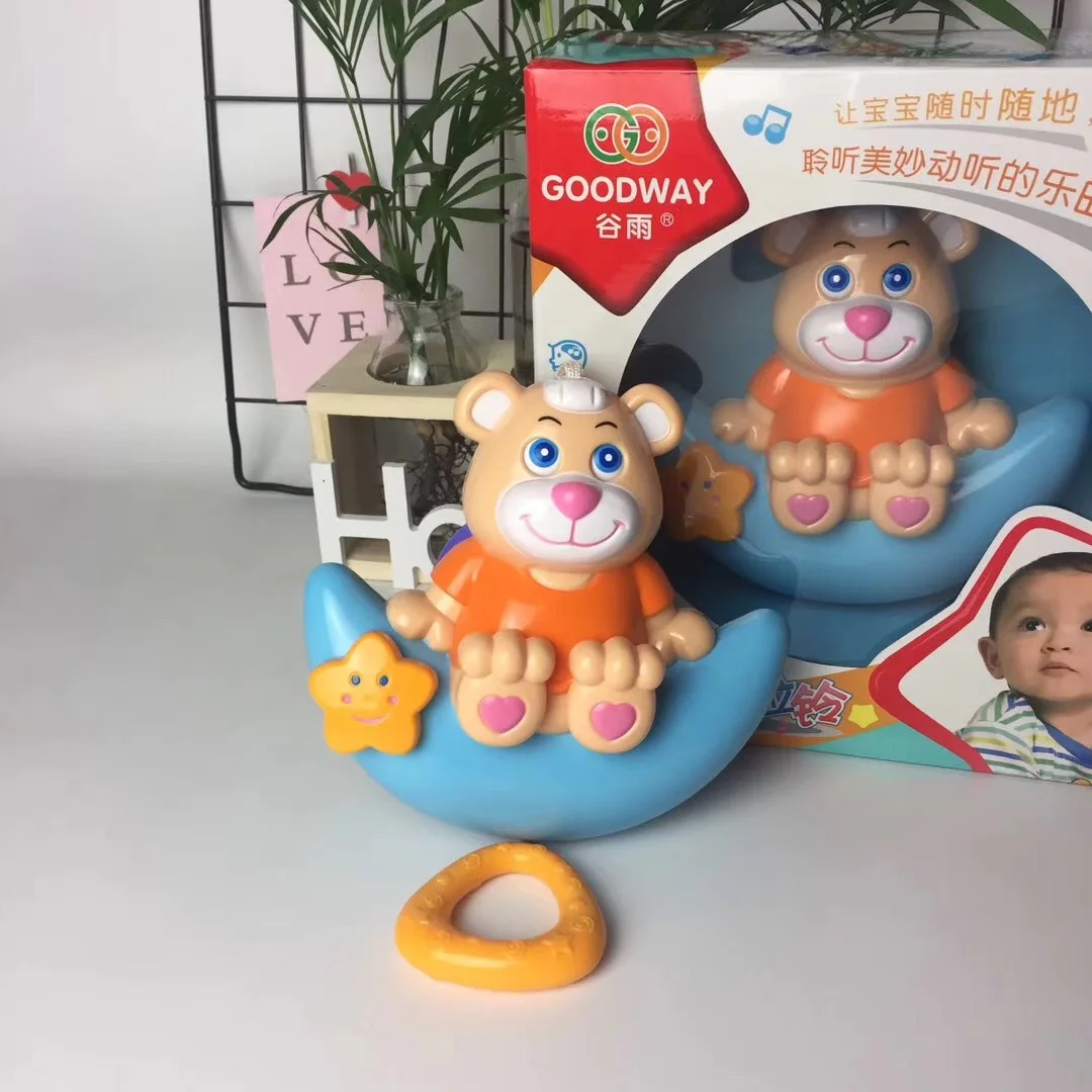 GOODWAY милый питомец Медведь кровать колокольчик глаза ноги вращающийся Многофункциональный прикроватная погремушка успокаивает детские игрушки