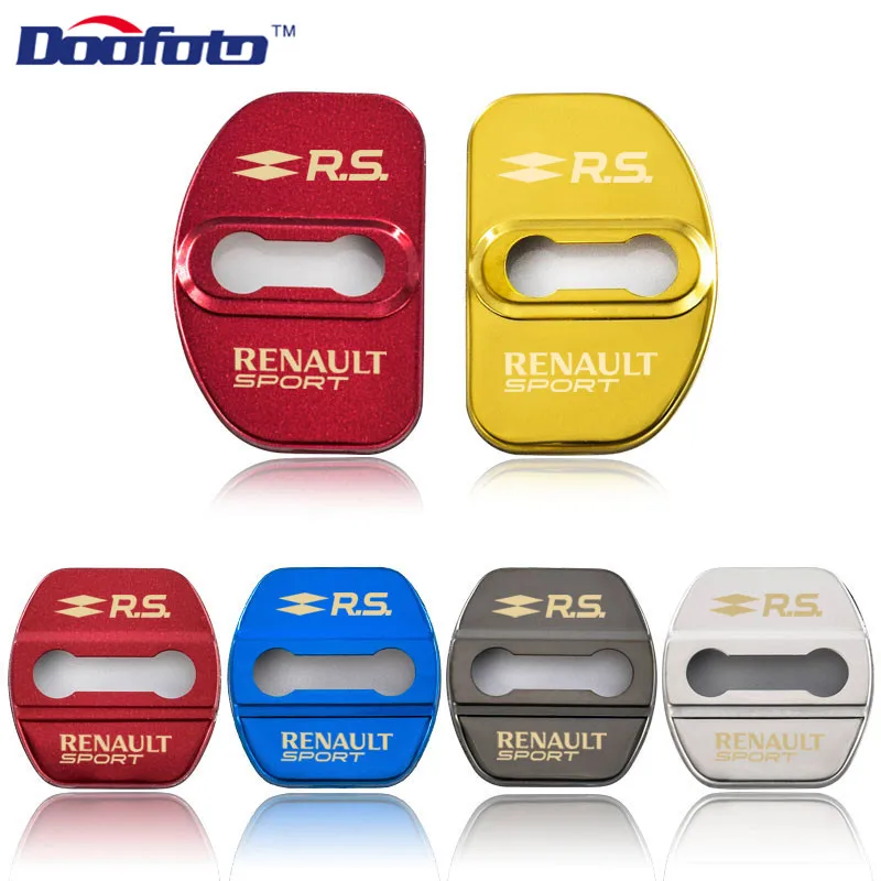 Doofoto 4x автомобильный Стайлинг крышка дверного замка для Renault Sport Duster Megane 2 3 Clio Fluence Logan Captur Laguna Scenic 2 аксессуары