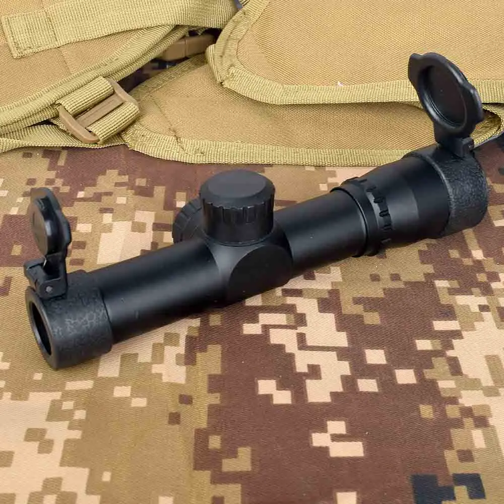 

4.5x20 Compact Hunting Rifle Scope Tactical Optical Sight P4 Reticle Riflescope With Flip-open Lens Caps and Rings