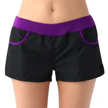 Women's Sport Shorts Loose Quick-drying Running Yoga Black Purplish Red