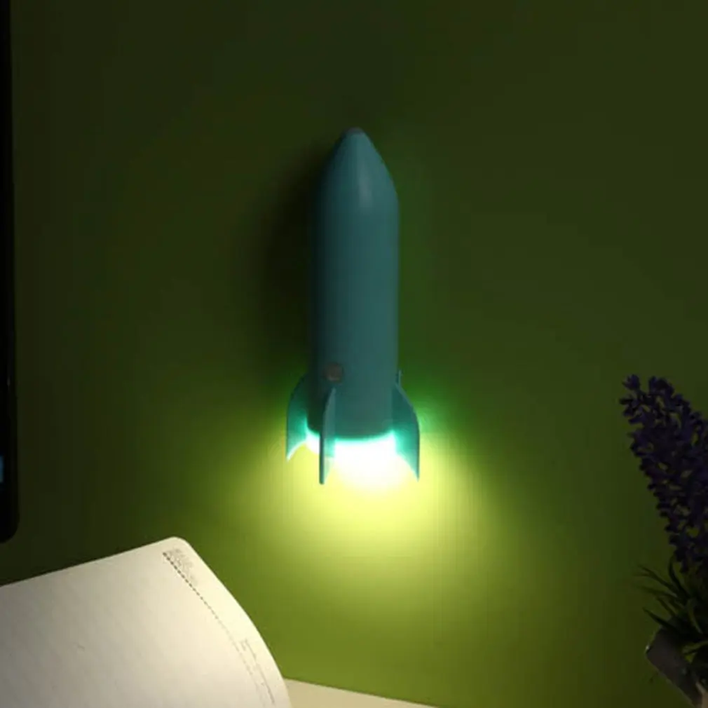 

Led night light Creative light control energy saving wall lamp usb new strange home rocket light