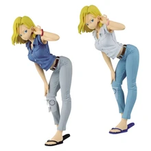 Dragon Ball Z Android № 18 лазурь блеск и модная ПВХ сексуальная фигура игрушка модели Brinquedos подарок Dragon Ball Z Android № 18 лазурь блеск и модная ПВХ сексуальная фигура игрушка модели Brinquedos подарок
