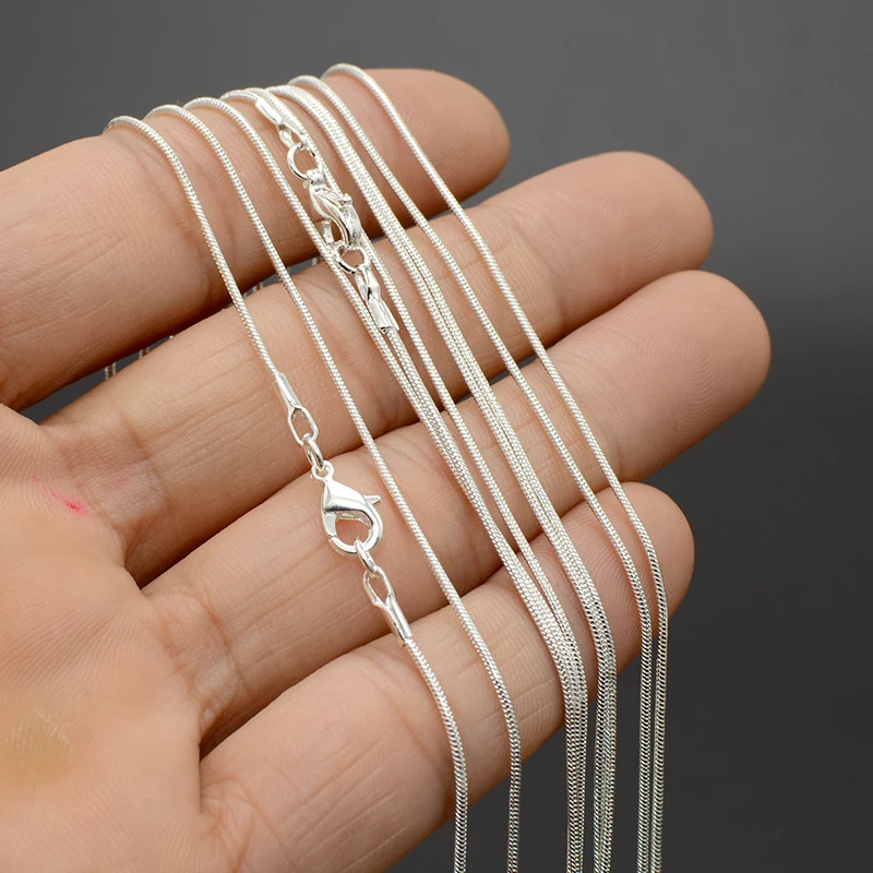 50 Pieces Wholesale Snake Chain Necklace for Women 16 18 20 24