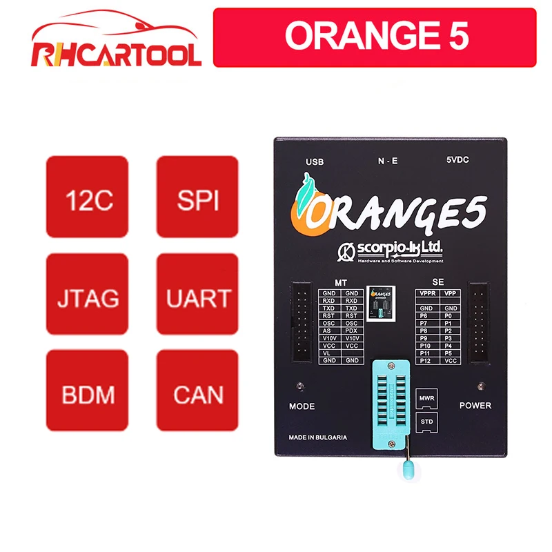 Автомобильные аксессуары оранжевый 5 программатор диагностический инструмент с полным адаптером оранжевый 5 ECU Программатор диагностические инструменты оранжевый 5