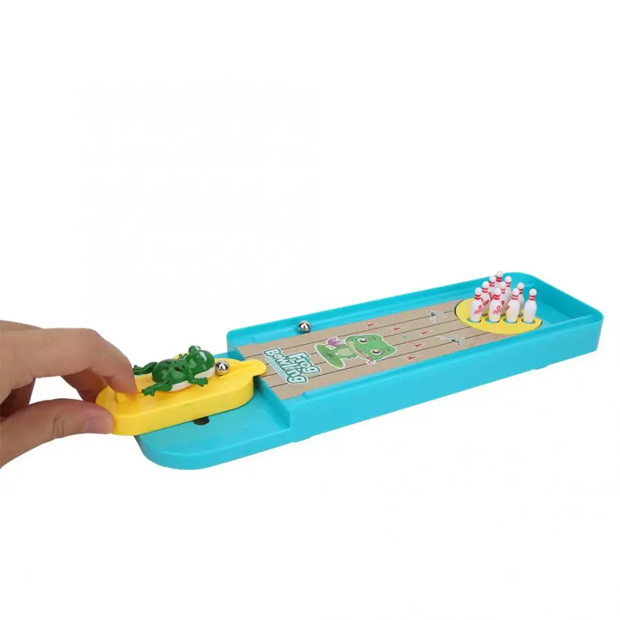 Мини-Боулинг игра Настольный игровой набор спортивная игрушка мультяшное животное забавная лягушка Боулинг игра настольная детская обучающая игрушка