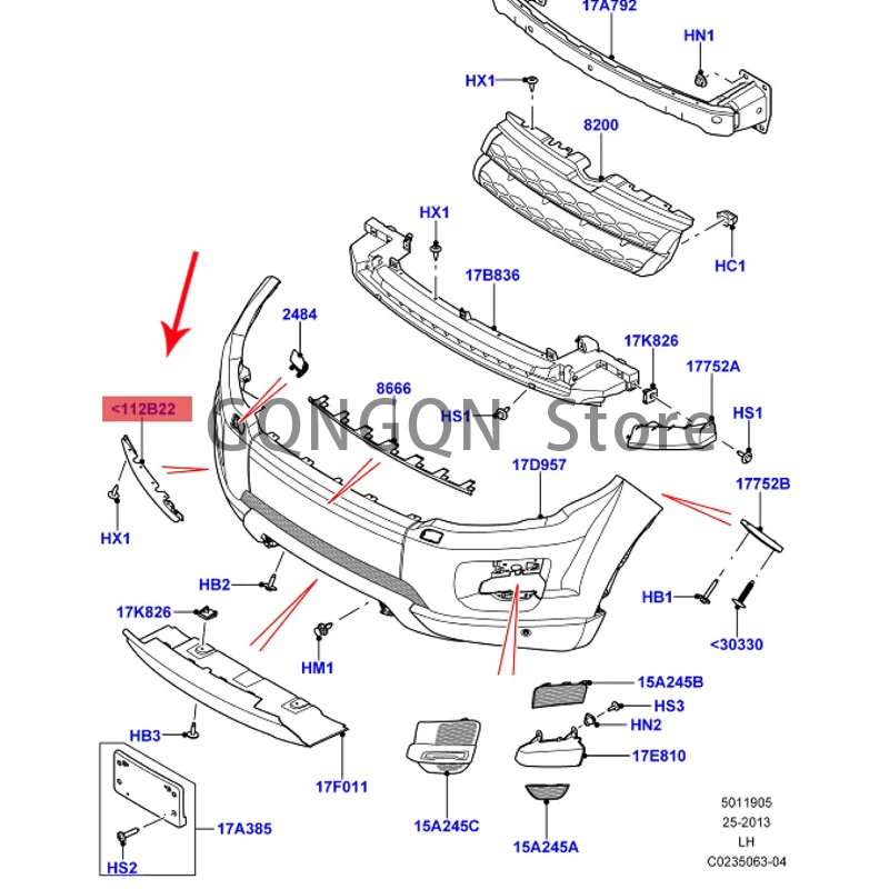 

Автомобиль подходит для нижней юбки переднего бампера 12 Aurora 2012-2021lan dro ve rra nge rov ere voq ue спойлер leaf tri