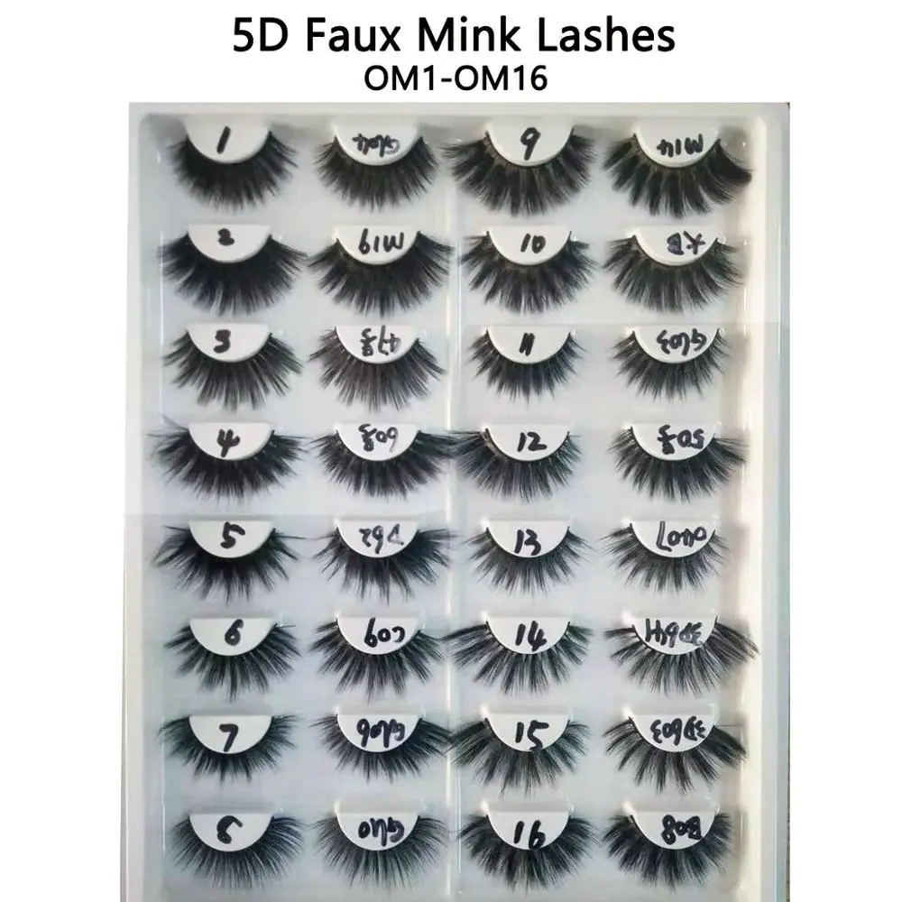 5D искусственные норковые ресницы только без чехлов для ресниц супер мягкие на