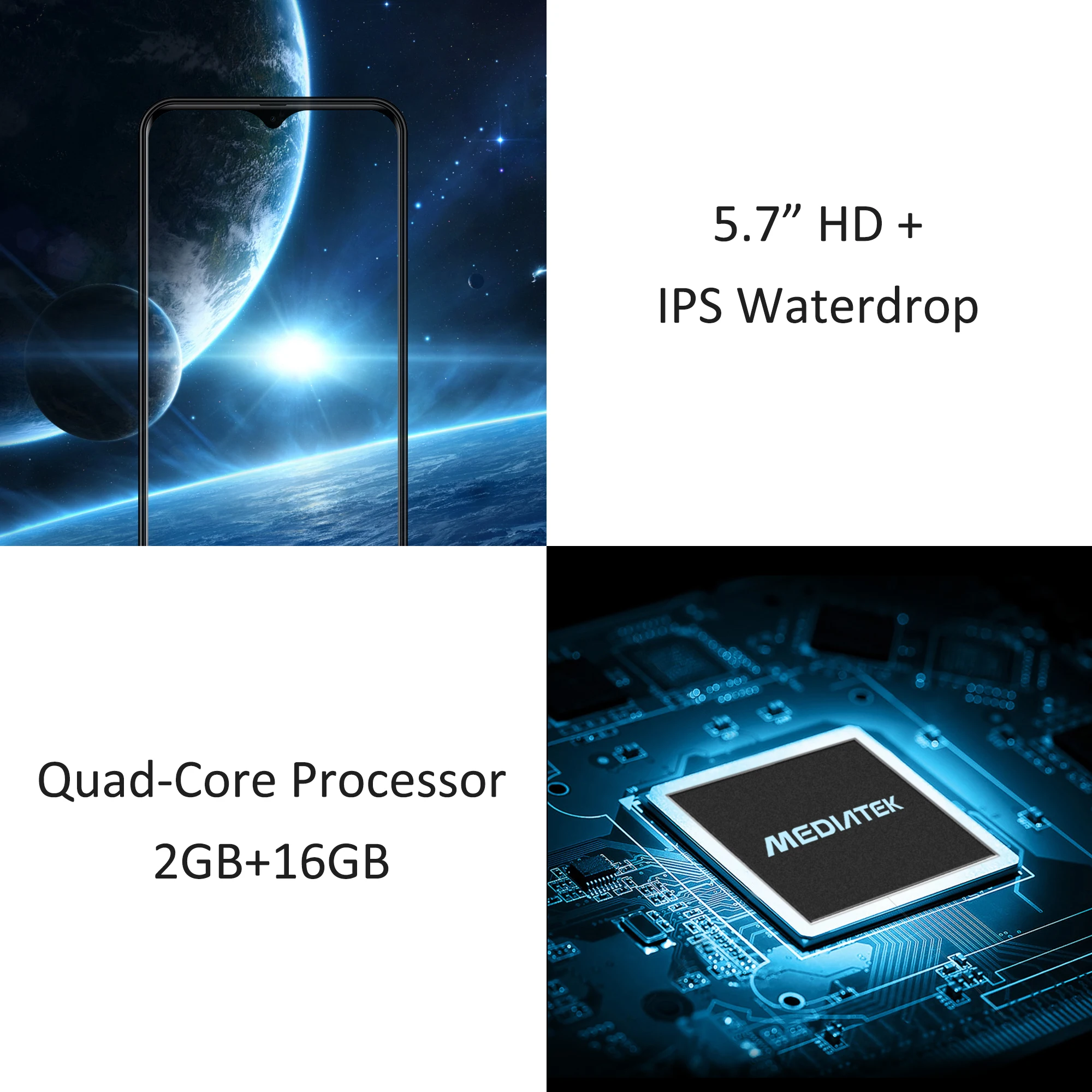 Оригинальный мобильный телефон LEAGOO M12 5 7 &quotHD + экран капли воды 2 Гб ОЗУ 16 ПЗУ MT6739V
