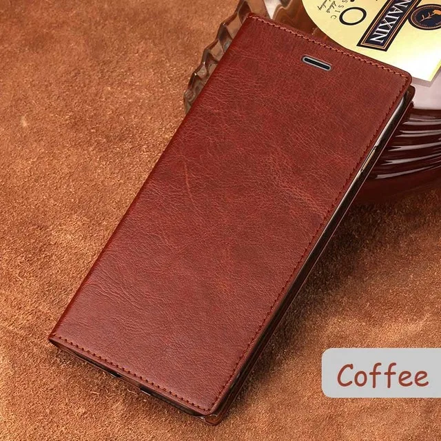 Coffee Чехол-книжка для телефона чехол для Xiaomi Mi 5s Plus 6 8 9 lite 9se 9T Pro Чехол с масляным воском на присоске - Цвет: Coffee