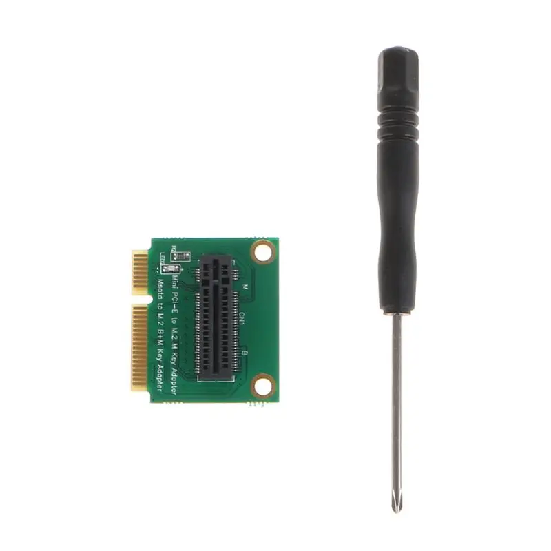 M.2 NGFF Nvme SSD для Mini PCI-E адаптер карты Вертикальная установка конвертер с кронштейном для 2280 типа NVME SSD