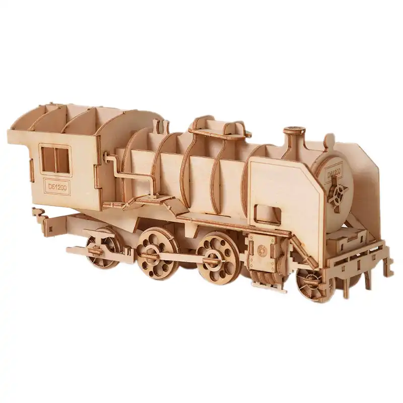 wooden train craft kit