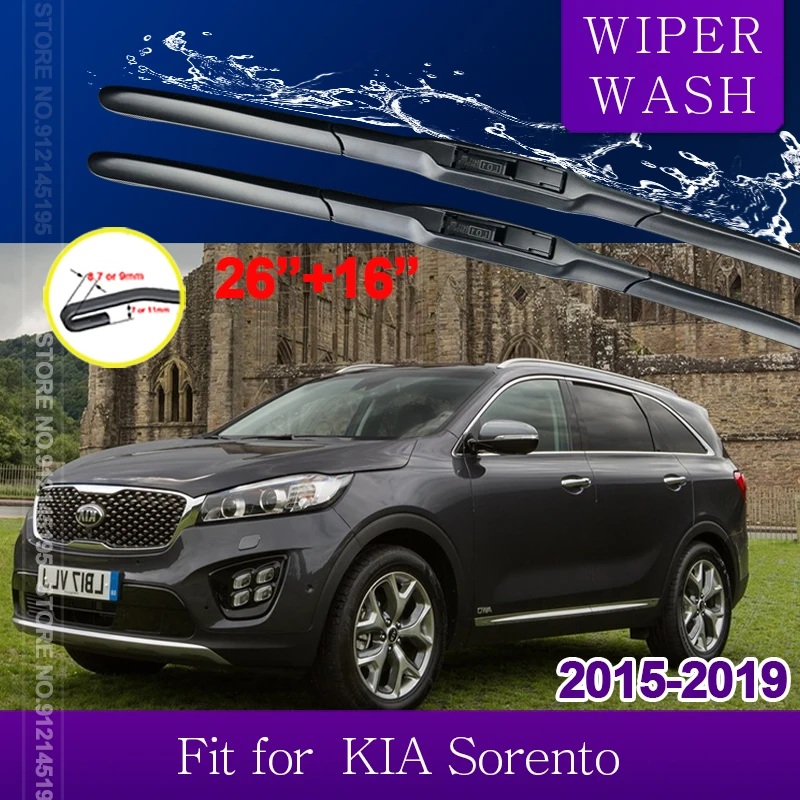 

Car Wiper for KIA Sorento 2015 2016 2017 2018 2019 Sorento Prime UM MK3 Windscreen Windshield Wipers Blades Car Accessories