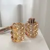 Creative Makeup Brush Holder Decorative Transparent Glass Pen Holder Crystal Nordic Ins Style Desktop Simple Pencil Storage Box 5
