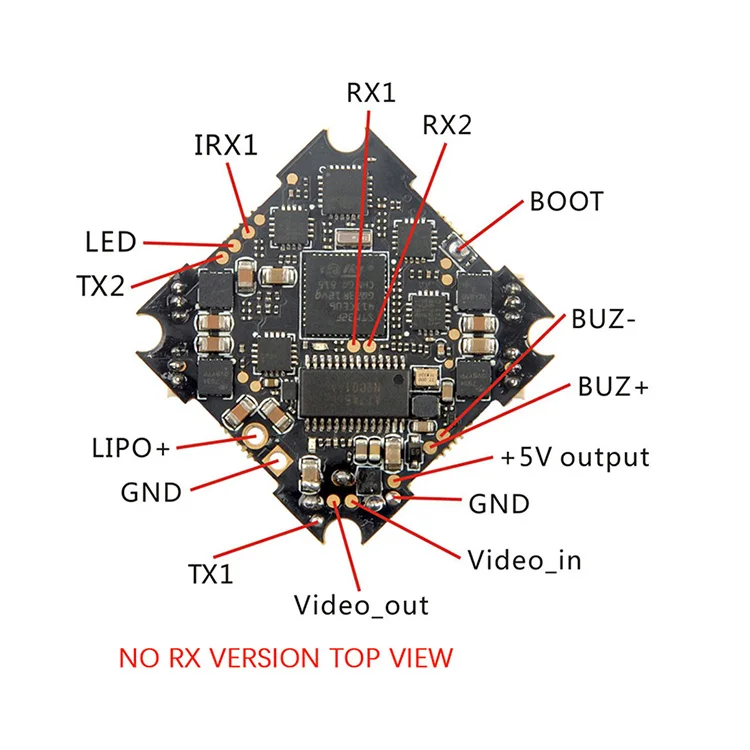 Happymodel Crazybee F4 PRO V3.0 2-4S игровые джойстики w/Blheli_S 4in1 ESC Dshot600 и совместимый, Flysky/Frsky приемник - Цвет: NO Receiver