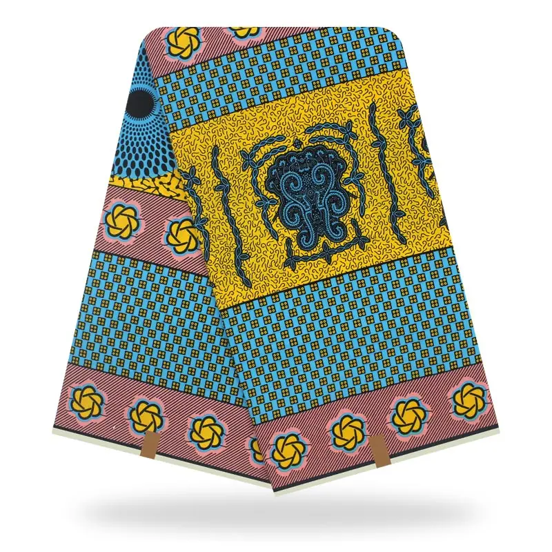 3 ярдов африканская ткань высокое качество настоящий воск Анкара ткань принт африканская для женщин платье воск