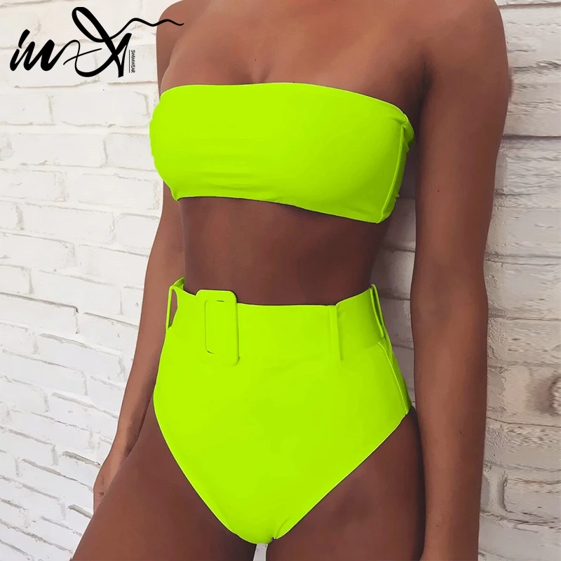 high waisted belt bikini