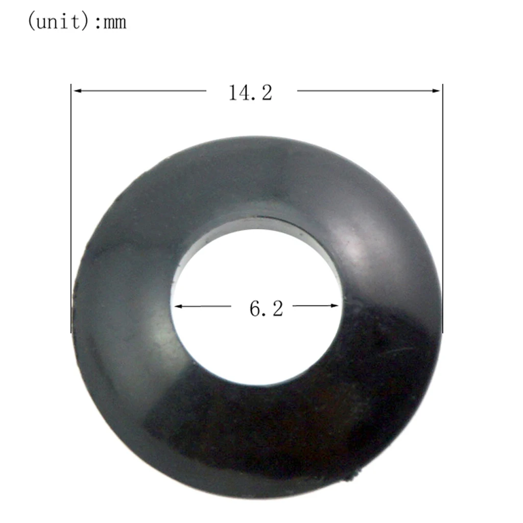 6 Pieces Plastic Guitar Tuner Washers for Open Gear Semiclosed Tuning Pegs Keys