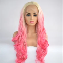 Парики из искусственных волос без шапочки-основы длиный Волнистые черный парик из натуральных волос