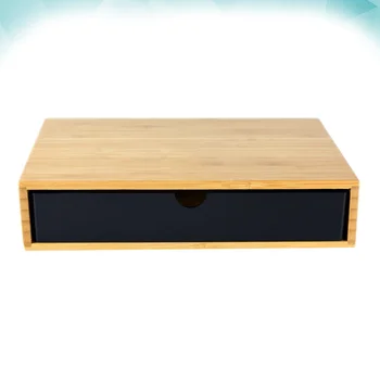 

1pc Storage Box Bamboo Practical Simple Desktop Decorative Bathroom Organizer Home Storage Box