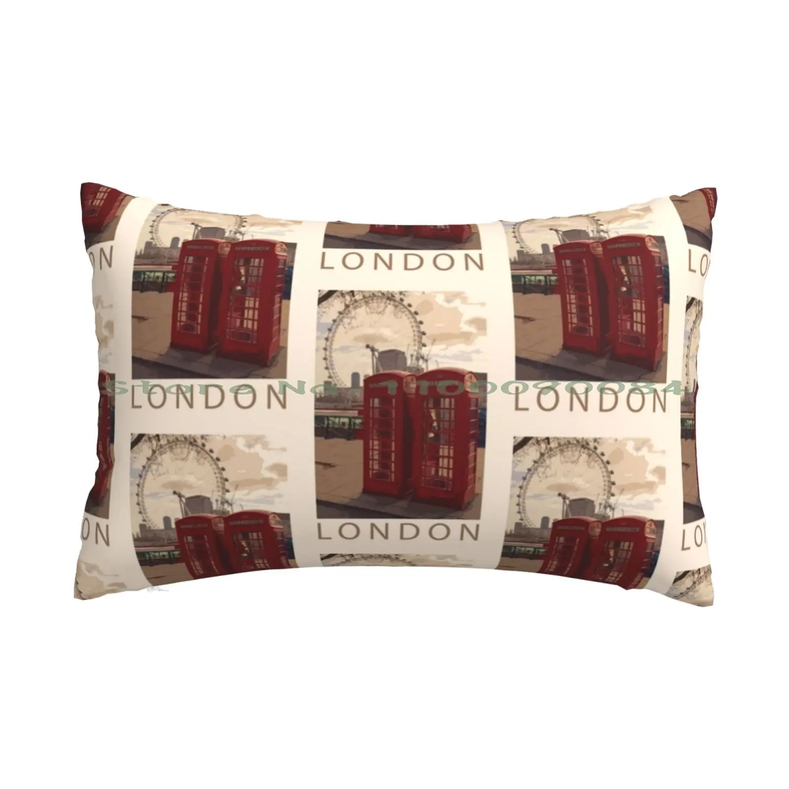 London Telefono-Vintage Red Phone Box Retro London Eye Federa 20X30 50*75 Divano Camera Da Letto Alfa Tauri Scuderia Alpha Tauri