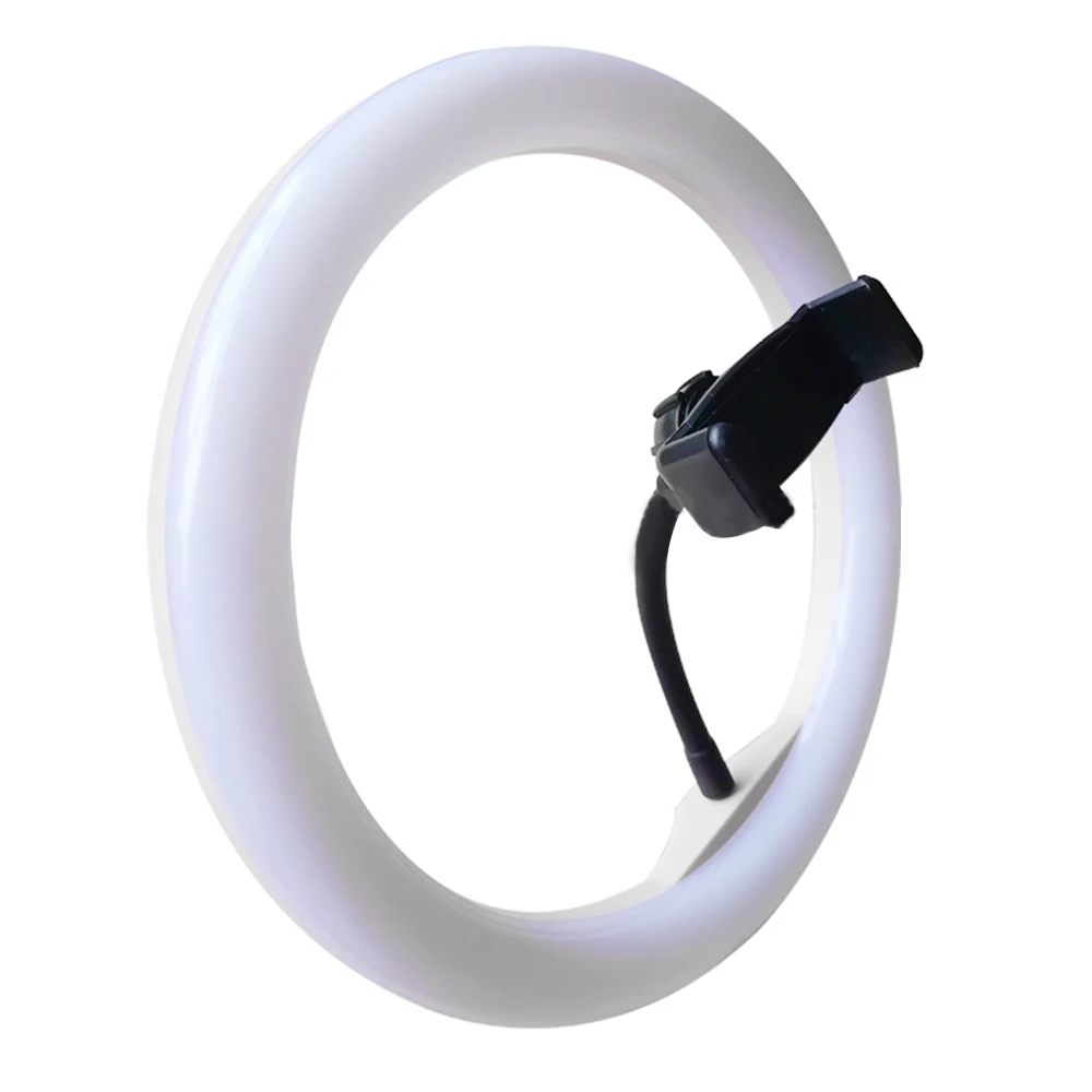 G256118A 10 inch 24 светодиодный 480LM 1,8 м кольцевая лампа для селфи для макияжа фотографическое освещение с держателем для телефона и штативом usb-разъем для фотостудии - Цвет: G256118A 10 inch