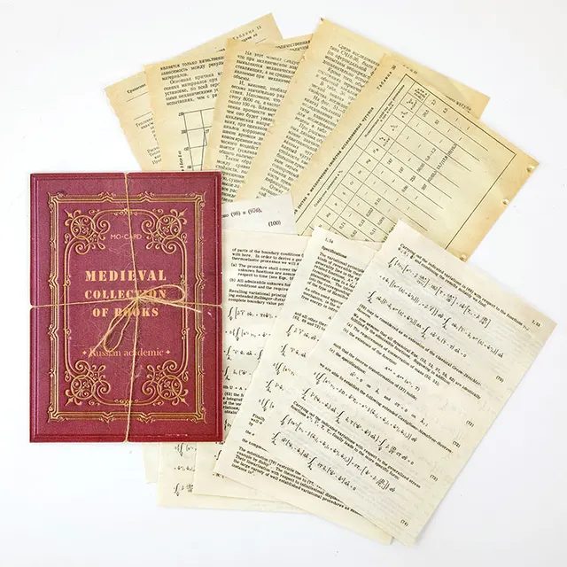 Mr.paper 10 Designs Antique Medieval Record Letter Scrapbooking/Card Making/Journaling Project DIY Retro Hangtag with Hole Cards D