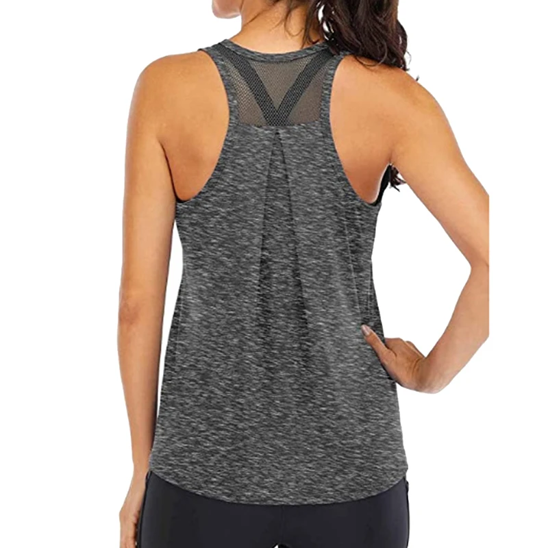 Yoga Vest Women Running Shirts Sleeveless Gym Tank Tops Women's Sportswear Quick Dry Breathable Workout Tank Top Fitness Clothe