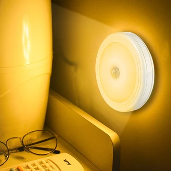 

Magnetic 6 LEDs Motion Sensor Light Wireless Infrared Detector Night Light Battery Powered Closet Cabinet Kitchen Wall Lamp
