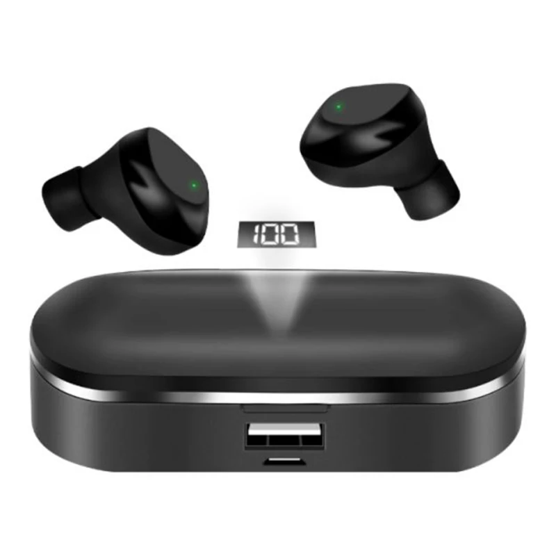 X36 TWS Bluetooth наушники 5,0 беспроводные наушники IPX6 Водонепроницаемый устойчивое портативный цифровой дисплей сенсорное управление Спортивная гарнитура