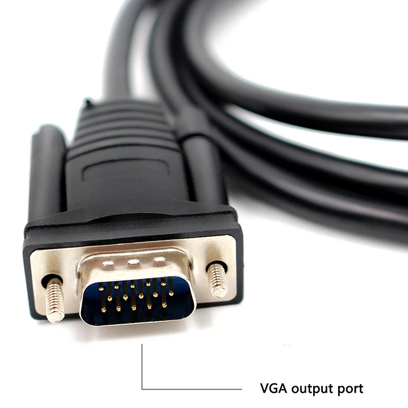 Преобразователь HDMI VGA HD 1080P с кабелем цифро аналоговый сигнал 1 шт.| |