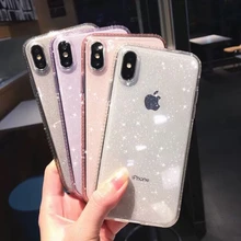 Блестящие стразы, блестящий чехол для телефона iPhone 11 Pro XS Max X XR Блестящий Бриллиант, прозрачный мягкий ТПУ чехол для iPhone 7 8X6 6S Plus