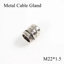 1 шт./лот M22 металлическое уплотнение кабеля IP68 Водонепроницаемый никелевый Латунный разъем желез для 10-14 мм Электрический провод M22* 1,5 медные скобы