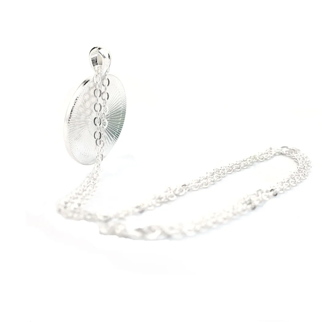 Ожерелье Девы Марии, стеклянный кулон, модные серебристые украшения, католический, христианский мусульманский подарок для женщин, церковный сувенир