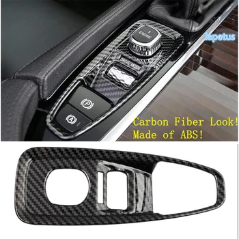 

Lapetus Electrical Park Handbrake / Ignition Key Hole Decorative Frame Cover Trim 2 Model Fit For Volvo XC60 2018 2019 2020 ABS