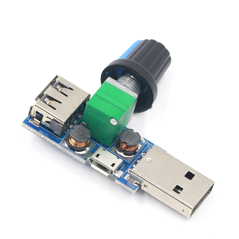 Мини вентилятор USB регулятор скорости ветра громкости воздуха охлаждение