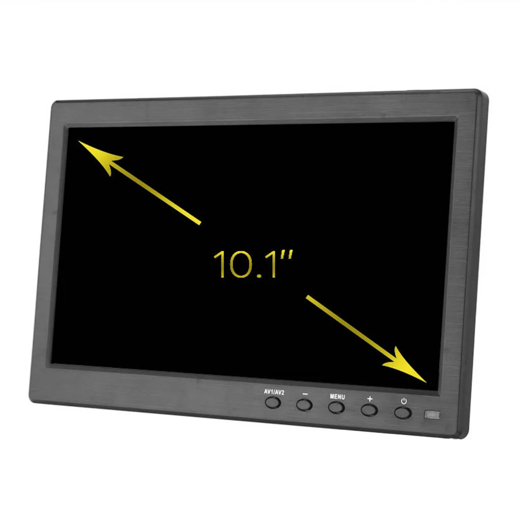10,1 дюймов 1080P lcd HD Автомобильный экран заднего вида, запасная камера, дисплей AV/RCA/VGA/HD w/динамик EU/US/UK/AU Plug