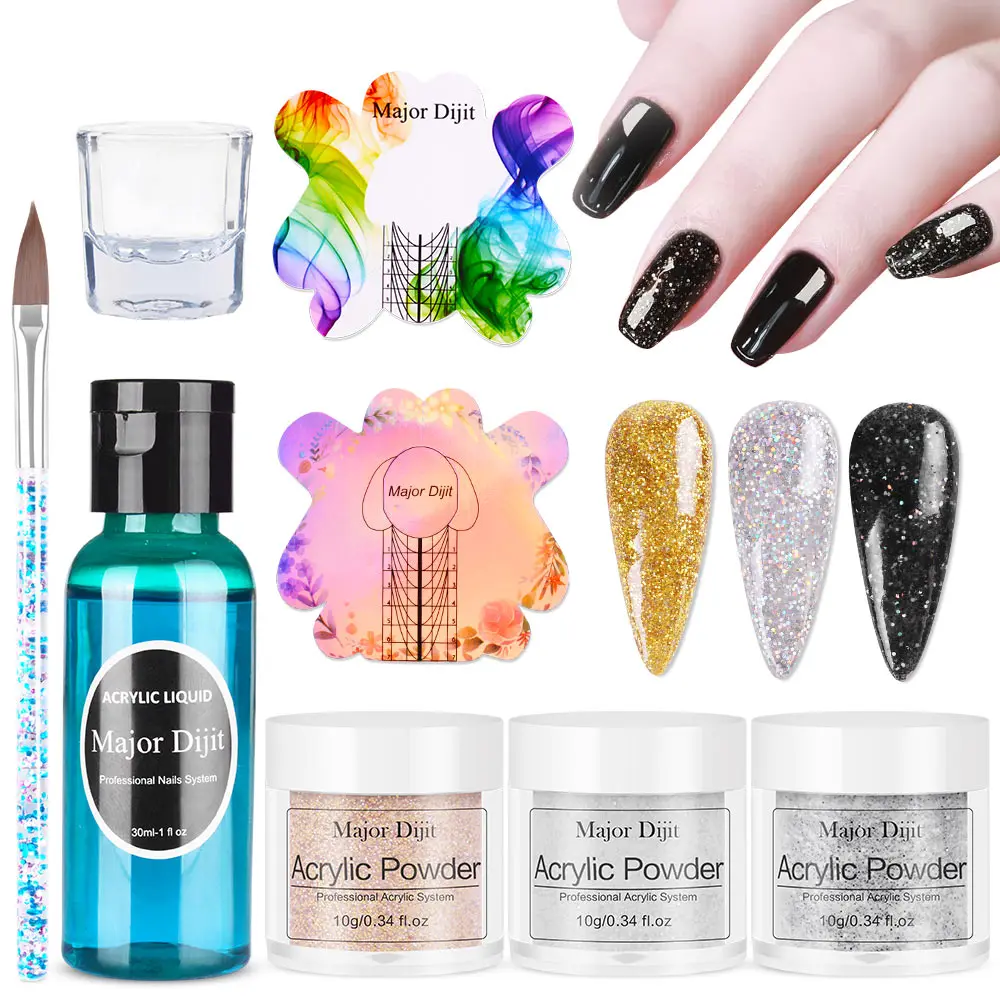 AOBBIY Acrylic Nail Kit With Everything, Professional Manicure Acrylic Nail  Kit, For Professional and Home Use. Including Acrylic Nail Powder, Liquid  Brush, Glitter, Clipper, Nail Art Tools Kit.