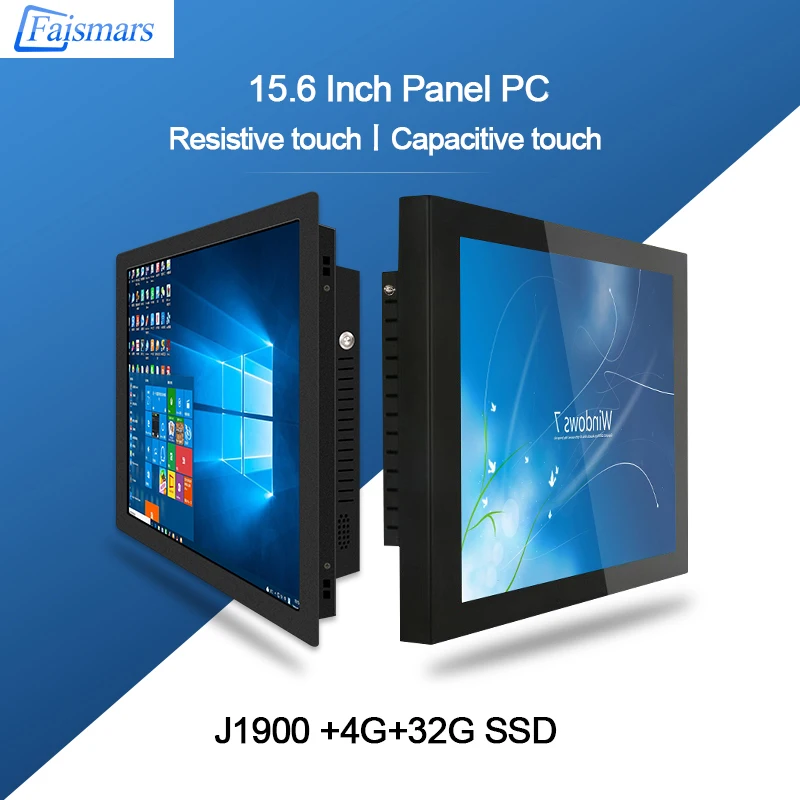 Faismars настенный монтаж 15 6 ''планшетный ПК Intel J1900 промышленный все в одном
