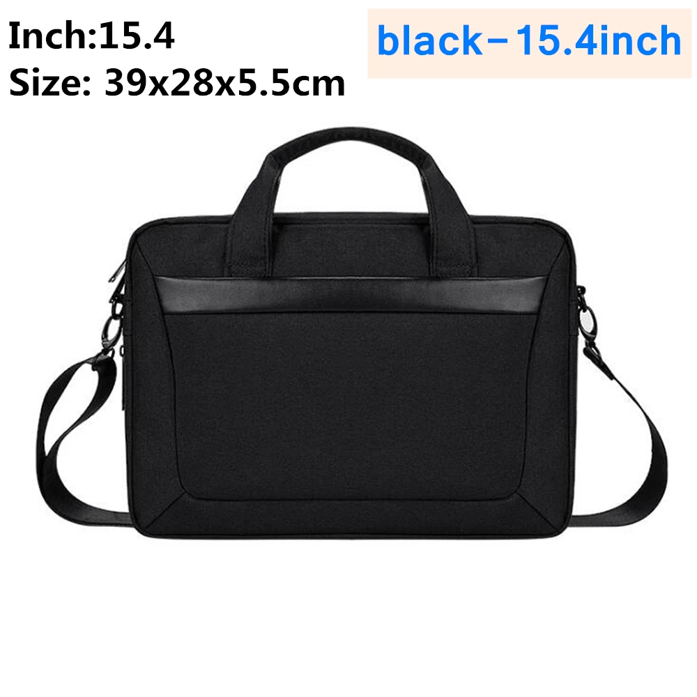 black-15.4inch Водонепроницаемая Портативная сумка на плечо для ноутбука 13,3, 14,1, 15,4, 15,6 дюймов, для Apple Macbook Air Pro 15,6, просо, сумка, защитный чехол - Цвет: black-15.4inch