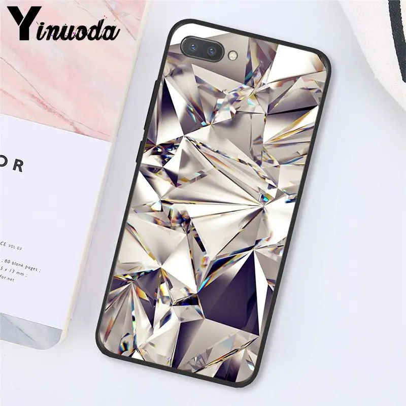 Geometric Gold Purple Pink Diamond