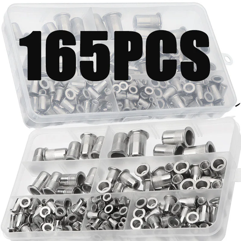 Dagu 100pcs Neue M4 M5 M6 M8 M10 Gewinde Hex Drive Einsätze Holz